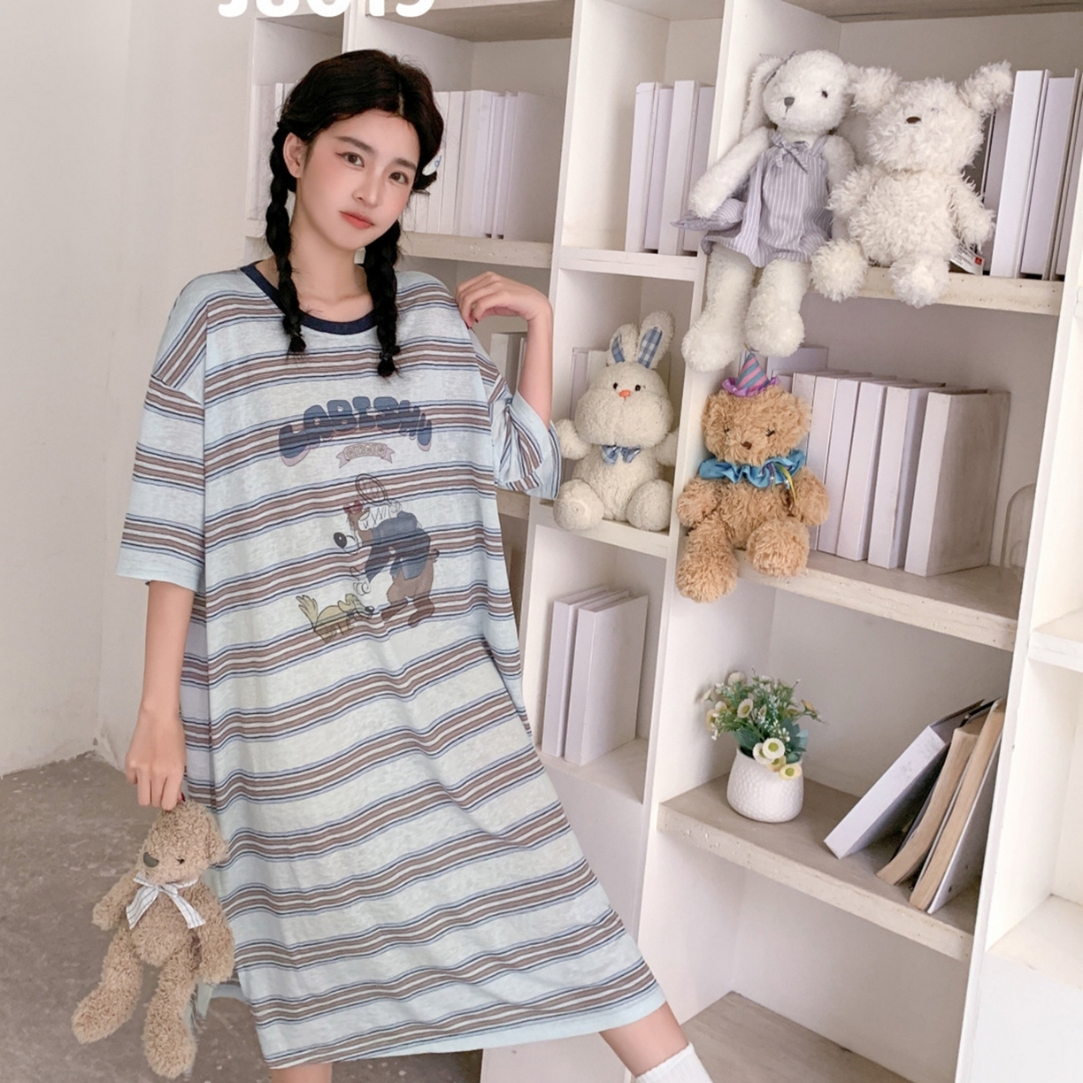 妍景家居生活馆 2026新款星野幽梦睡裙 绿色