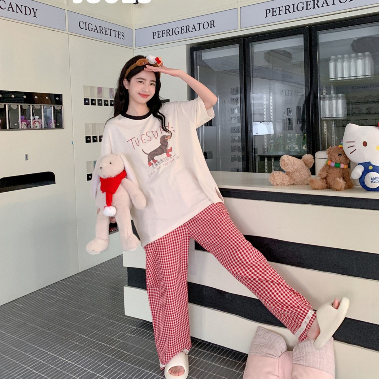 91家纺网 家纺一手货源 找家纺 （总）妍景家居生活馆 2025新款新疆棉翻领小格子款蓝