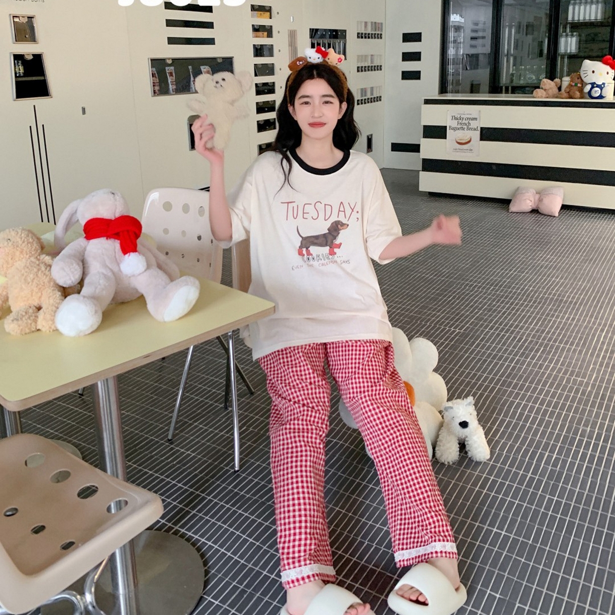 91家纺网 家纺一手货源 找家纺 妍景家居生活馆 2026新款悦动旋律套装 红色