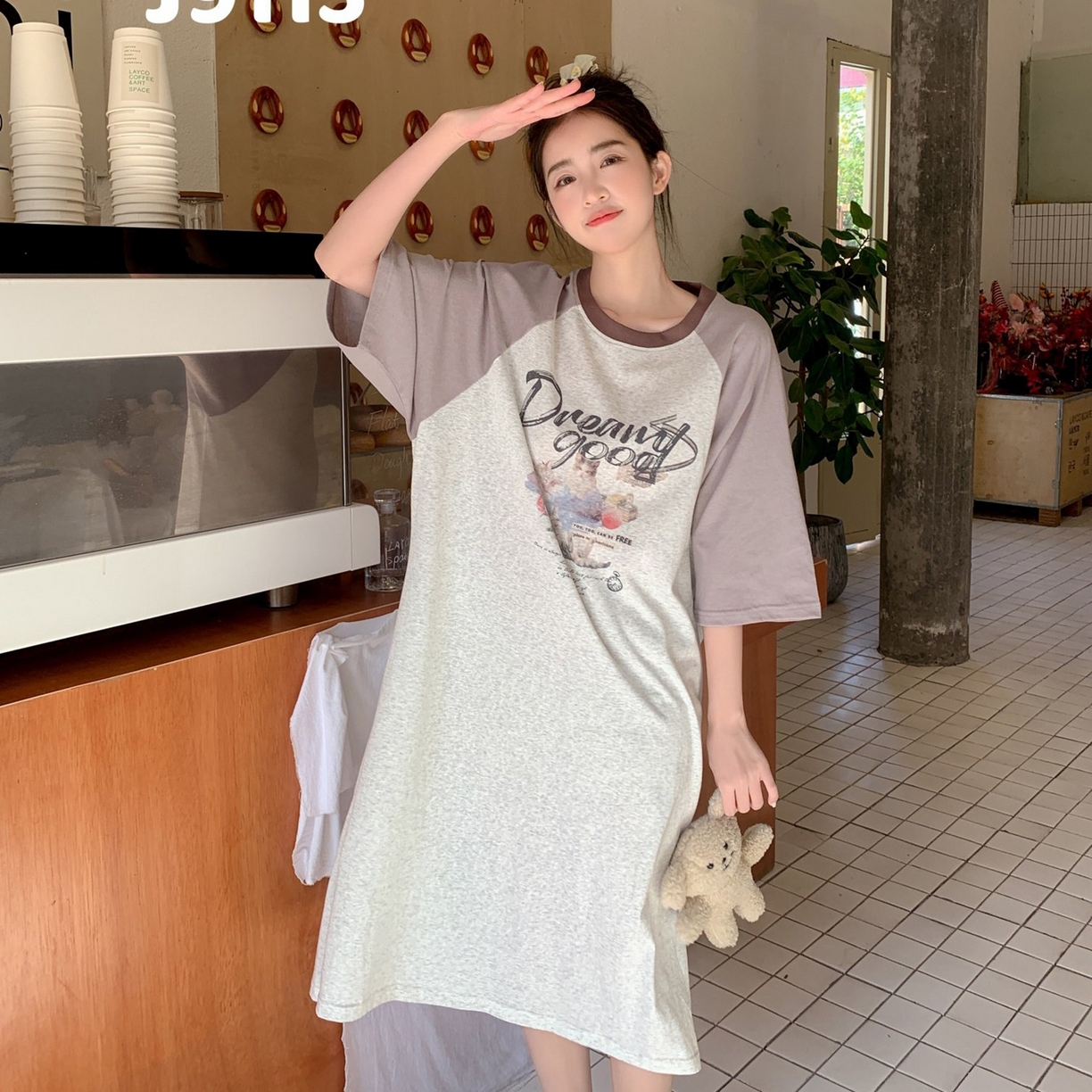 91家纺网 家纺一手货源 找家纺 妍景家居生活馆 2026新款逐梦精灵懒人裙 奶咖