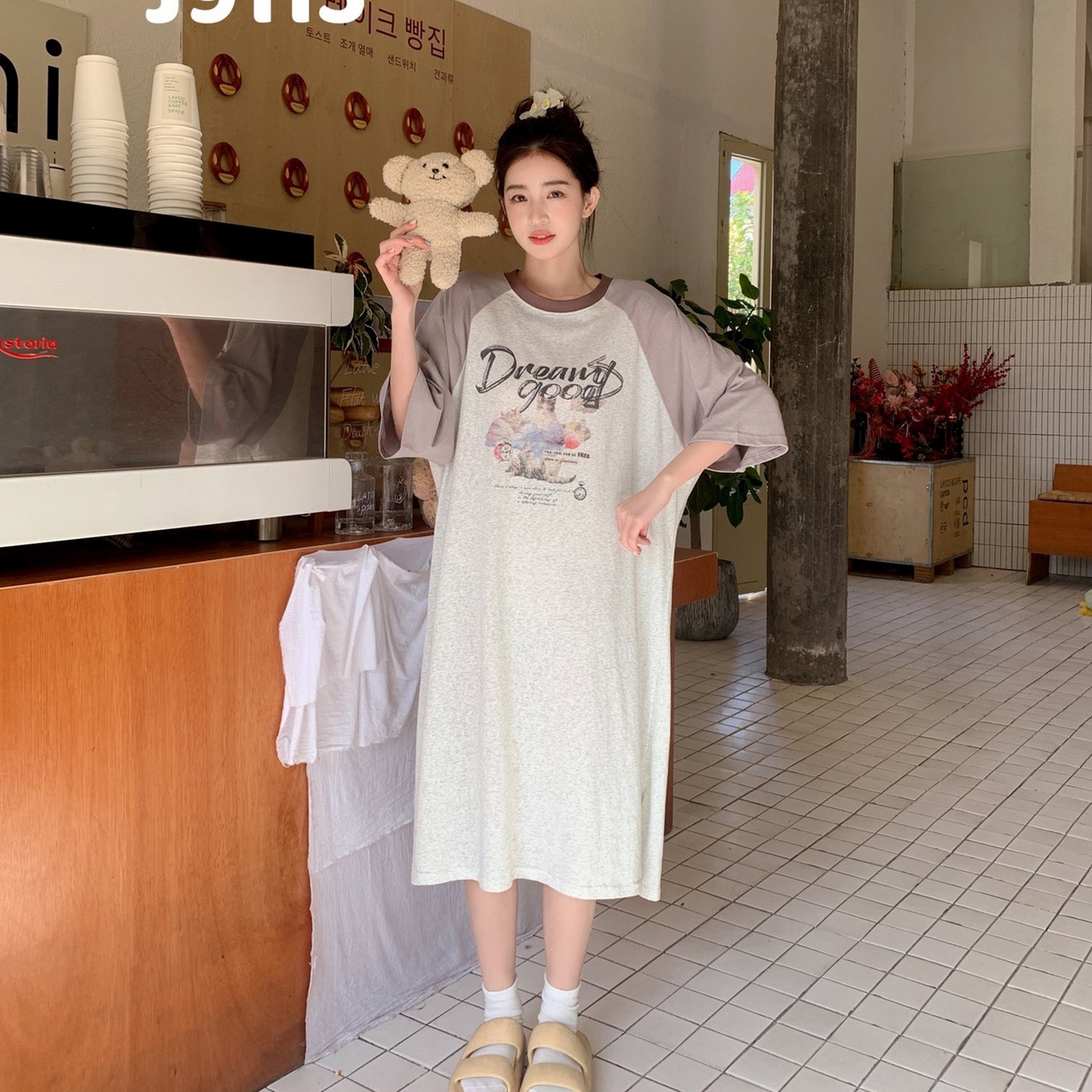 91家纺网 家纺一手货源 找家纺 妍景家居生活馆 2026新款逐梦精灵懒人裙 奶咖