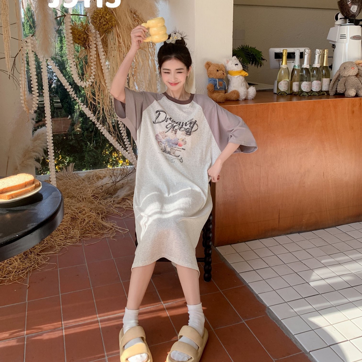 91家纺网 家纺一手货源 找家纺 妍景家居生活馆 2026新款逐梦精灵懒人裙 奶咖