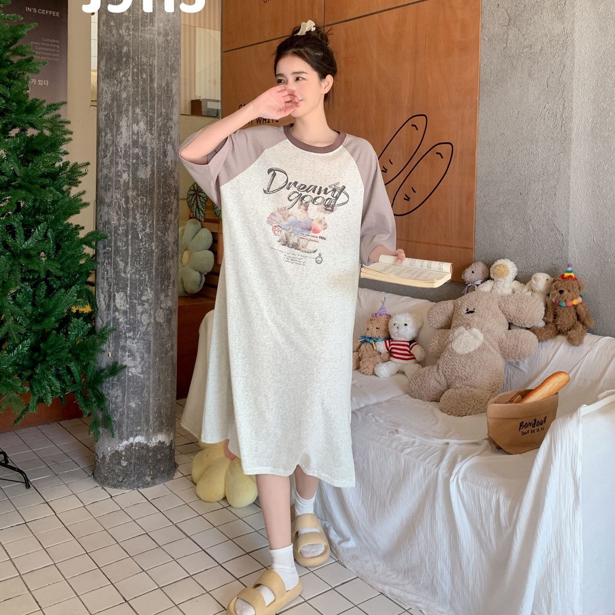 妍景家居生活馆 2026新款逐梦精灵懒人裙 奶咖