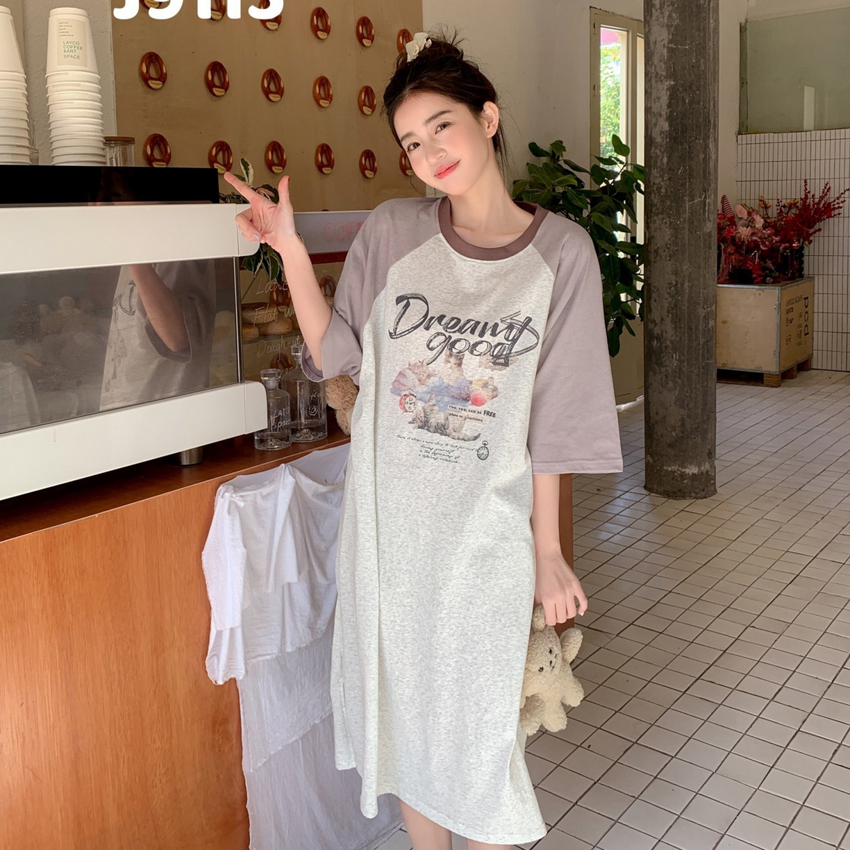 91家纺网 家纺一手货源 找家纺 妍景家居生活馆 2026新款逐梦精灵懒人裙 奶咖