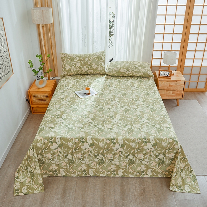 91家纺网 家纺一手货源 找家纺 （总）大元 2026新款全棉纯棉老粗布凉席席子单床单 床单单件