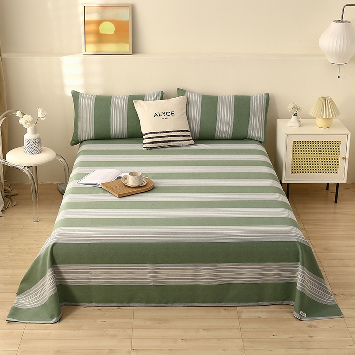 91家纺网 家纺一手货源 找家纺 （总）大元 2026新款全棉纯棉老粗布凉席席子单床单 床单单件