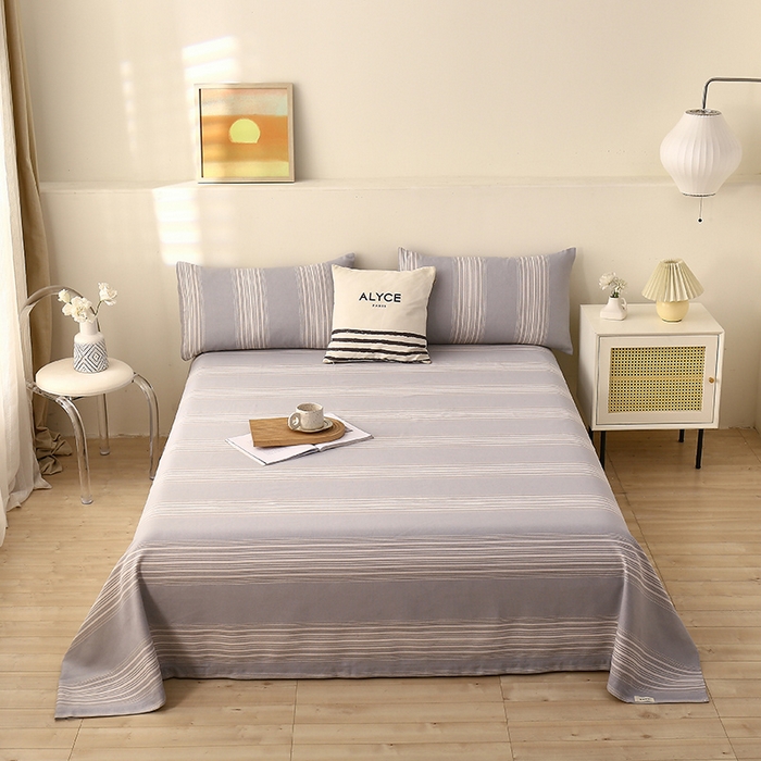 91家纺网 家纺一手货源 找家纺 （总）大元 2026新款全棉纯棉老粗布凉席席子单床单 床单单件