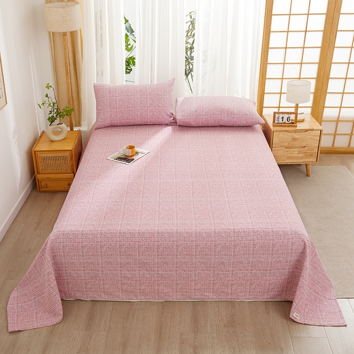 91家纺网 家纺一手货源 找家纺 （总）大元 2026新款全棉纯棉老粗布凉席席子单床单 床单单件