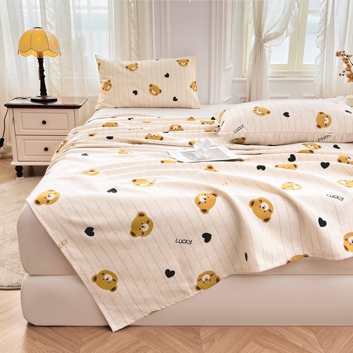 91家纺网 家纺一手货源 找家纺 （总）大元 2026新款全棉纯棉老粗布凉席席子单床单 床单单件