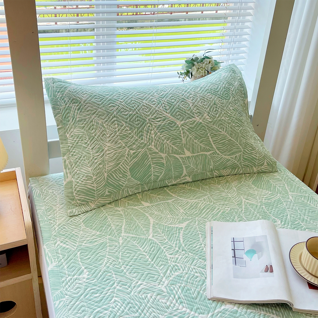 91家纺网 家纺一手货源 找家纺 （总）金鑫汇家纺 2026春夏新款学生床新花型老粗布床盖夹棉软凉席席子可以机洗