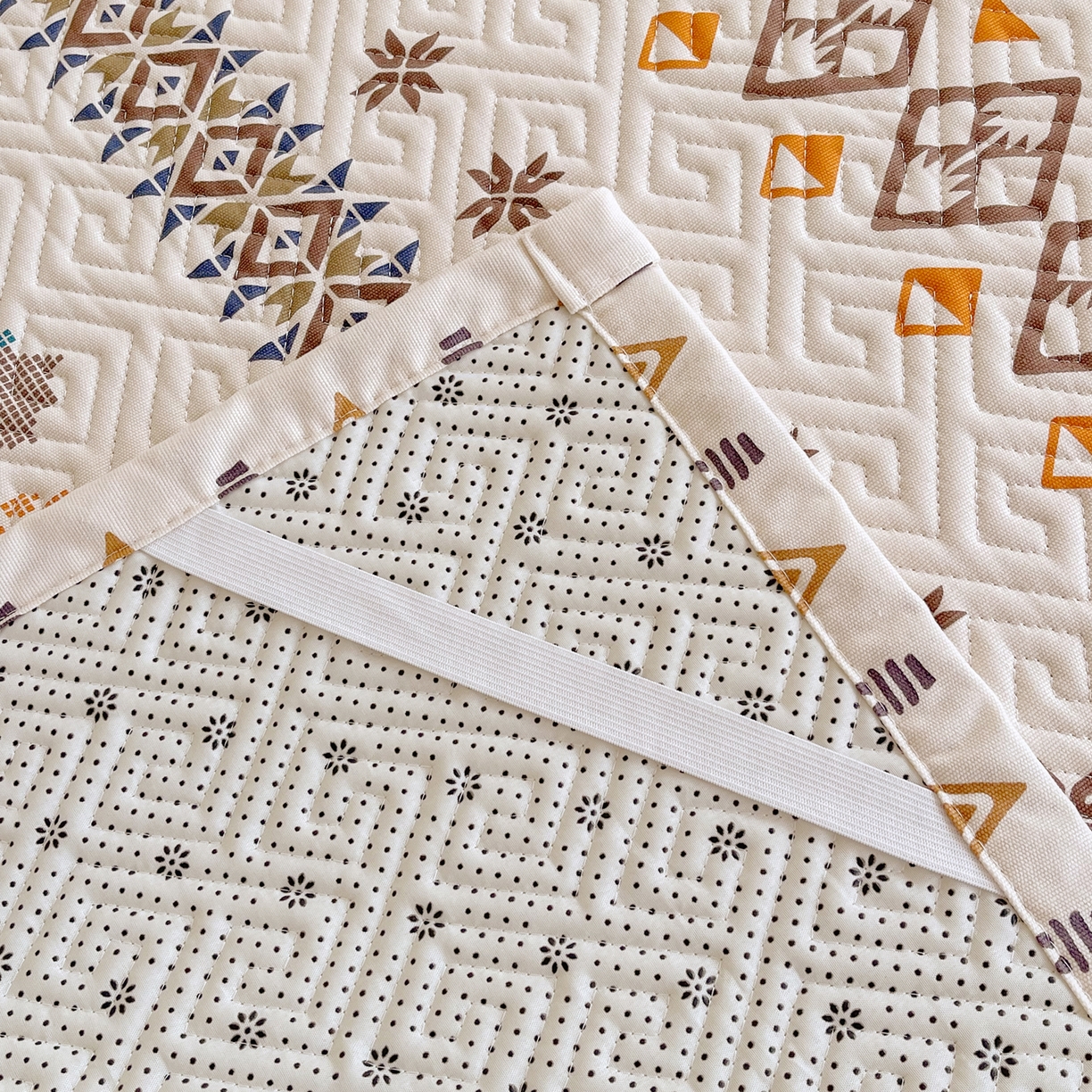 91家纺网 家纺一手货源 找家纺 金鑫汇家纺 2026春夏新款学生床新花型老粗布床盖夹棉软凉席席子可以机洗 学生床-安夏-咖