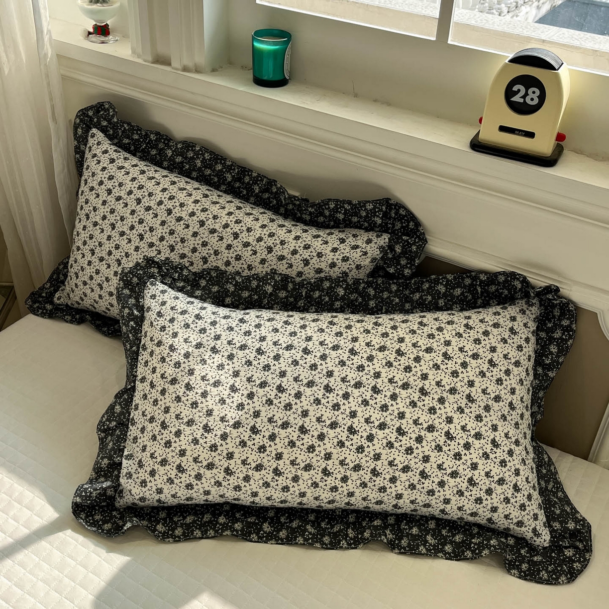 91家纺网 家纺一手货源 找家纺 一加一 2026新款复古碎花双层纱大豆夏被夏凉被空调被-纱边花眠 花团锦簇