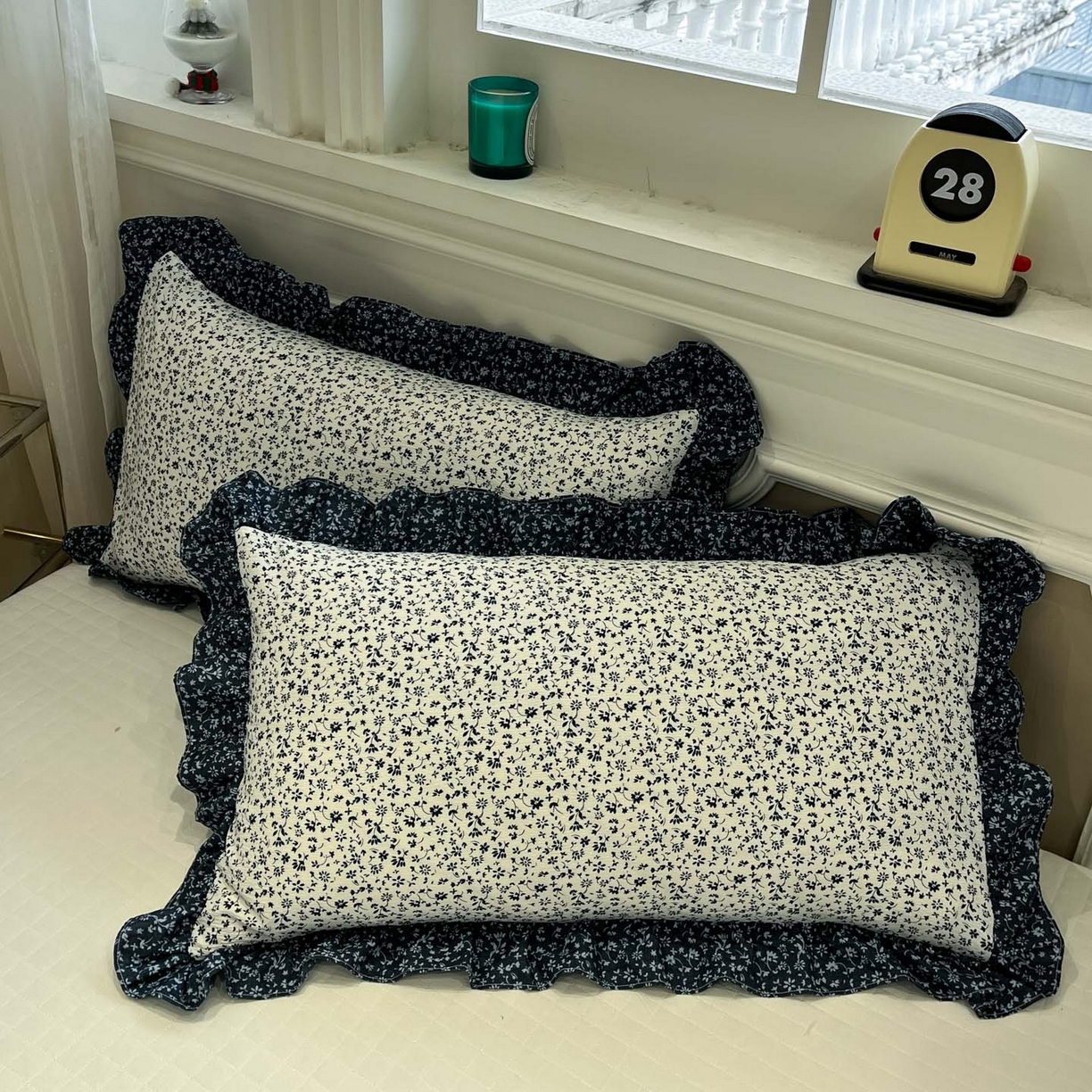 91家纺网 家纺一手货源 找家纺 一加一 2026新款复古碎花双层纱大豆夏被夏凉被空调被-纱边花眠 盛夏