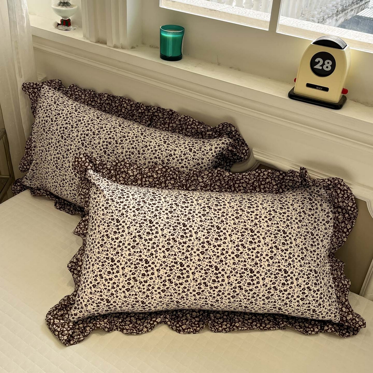 91家纺网 家纺一手货源 找家纺 一加一 2026新款复古碎花双层纱大豆夏被夏凉被空调被-纱边花眠 绽放