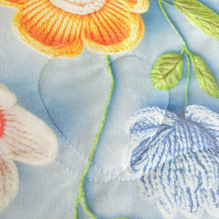 91家纺网 家纺一手货源 找家纺 栩裕纺织 2026新款（常年不断货）5D立体凉感丝夏被仿锦氨空调被冰淇淋夏凉被 小花园