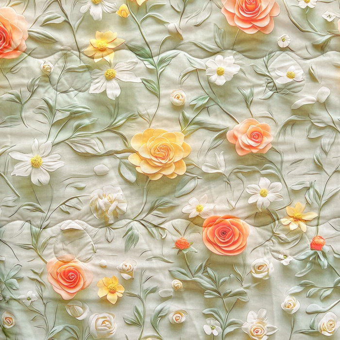 91家纺网 家纺一手货源 找家纺 栩裕纺织 2026新款（常年不断货）5D立体凉感丝夏被仿锦氨空调被冰淇淋夏凉被 繁花似锦