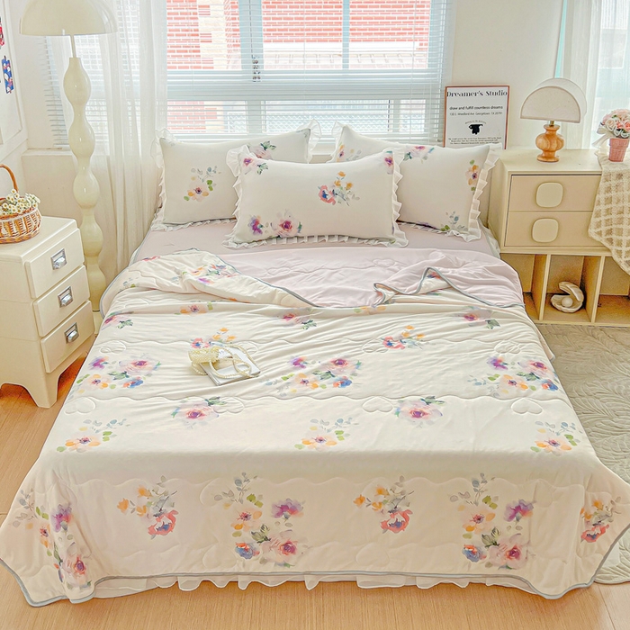 91家纺网 家纺一手货源 找家纺 （总）栩裕纺织 2026新款（常年不断货）夏被凉感丝包边夏凉被跑量款空调被礼品被