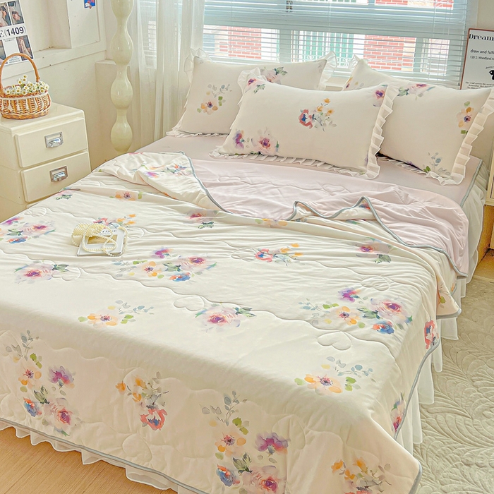 91家纺网 家纺一手货源 找家纺 （总）栩裕纺织 2026新款（常年不断货）夏被凉感丝包边夏凉被跑量款空调被礼品被