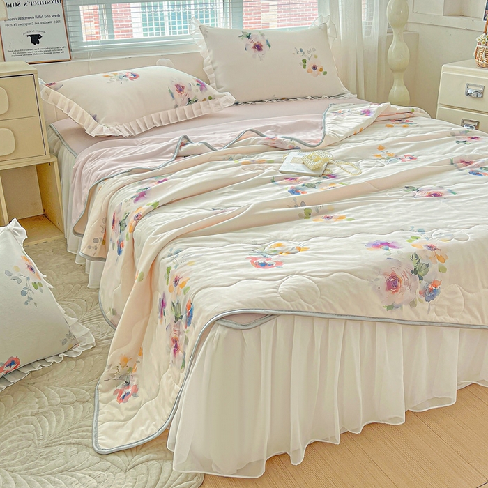 91家纺网 家纺一手货源 找家纺 （总）栩裕纺织 2026新款（常年不断货）夏被凉感丝包边夏凉被跑量款空调被礼品被