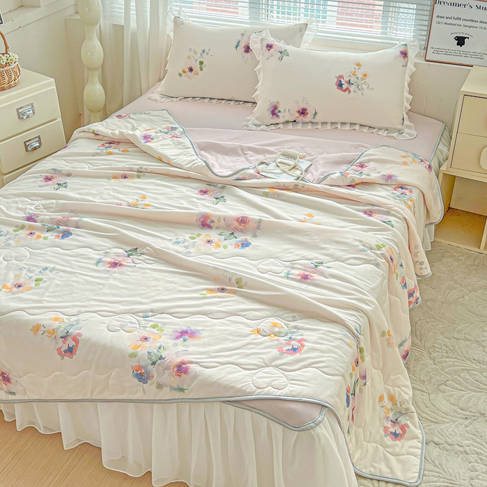 91家纺网 家纺一手货源 找家纺 （总）栩裕纺织 2026新款（常年不断货）夏被凉感丝包边夏凉被跑量款空调被礼品被