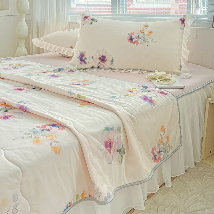 91家纺网 家纺一手货源 找家纺 （总）栩裕纺织 2026新款（常年不断货）夏被凉感丝包边夏凉被跑量款空调被礼品被