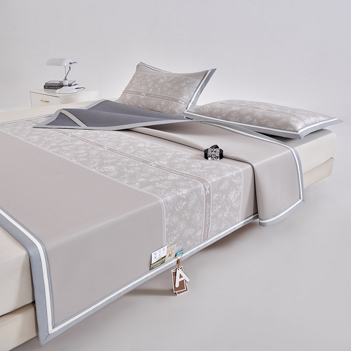 91家纺网 家纺一手货源 找家纺 （总）小牛席业 2026春夏新款轻奢半定位凉感冰丝席凉席席子系列