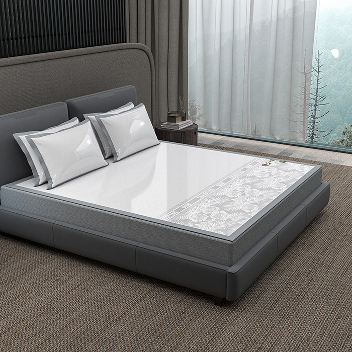 91家纺网 家纺一手货源 找家纺 （总）小牛席业 2026春夏新款半定位大提花凉感冰丝席凉席席子系列