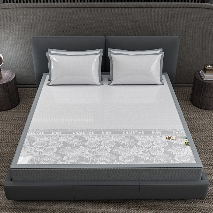 91家纺网 家纺一手货源 找家纺 （总）小牛席业 2026春夏新款半定位大提花凉感冰丝席凉席席子系列