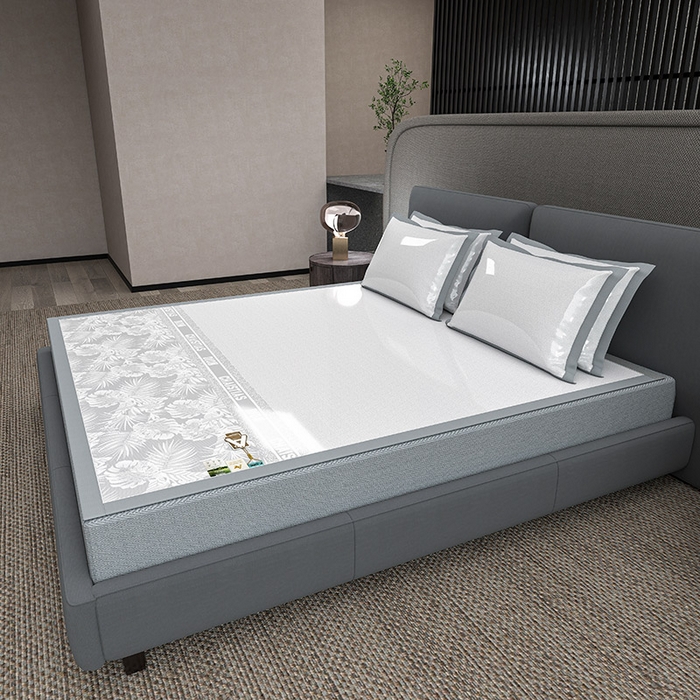 91家纺网 家纺一手货源 找家纺 （总）小牛席业 2026春夏新款半定位大提花凉感冰丝席凉席席子系列