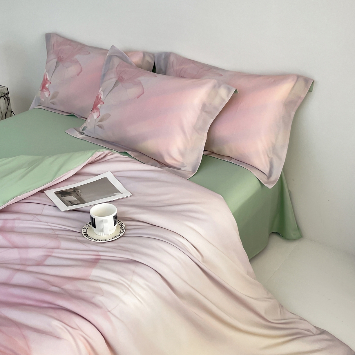 91家纺网 家纺一手货源 找家纺 （总）金奇达家纺 2026新款茧养天丝棉四件套-朝颜（标准号全网控价（折后券后）不低于268元)