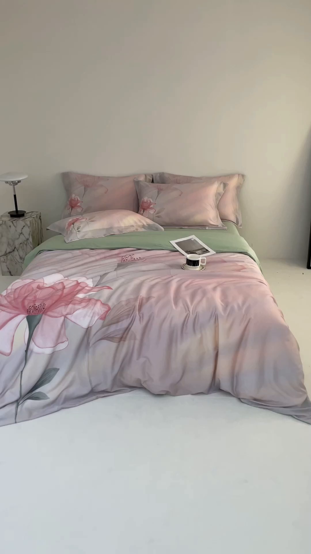 91家纺网 家纺一手货源 找家纺 （总）金奇达家纺 2026新款茧养天丝棉四件套-朝颜（标准号全网控价（折后券后）不低于268元)