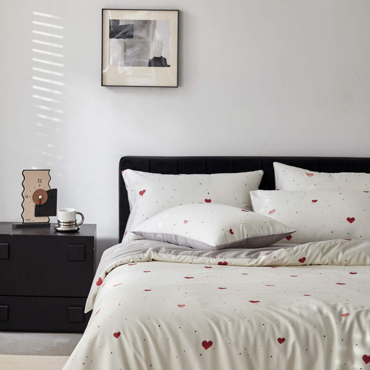 91家纺网 家纺一手货源 找家纺 金奇达家纺 2026新款轻氧水光天丝棉四件套-赫莲伊(标准号全网控价（折后券后）不低于 268元） 悸动-爱意