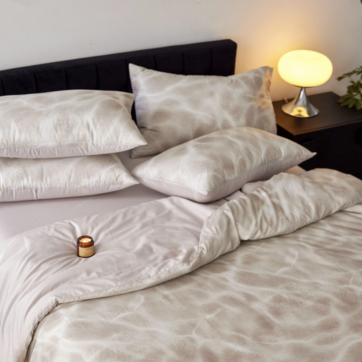 91家纺网 家纺一手货源 找家纺 金奇达家纺 2026新款轻氧水光天丝棉四件套-赫莲伊(标准号全网控价（折后券后）不低于 268元） 浣溪沙-椰奶色