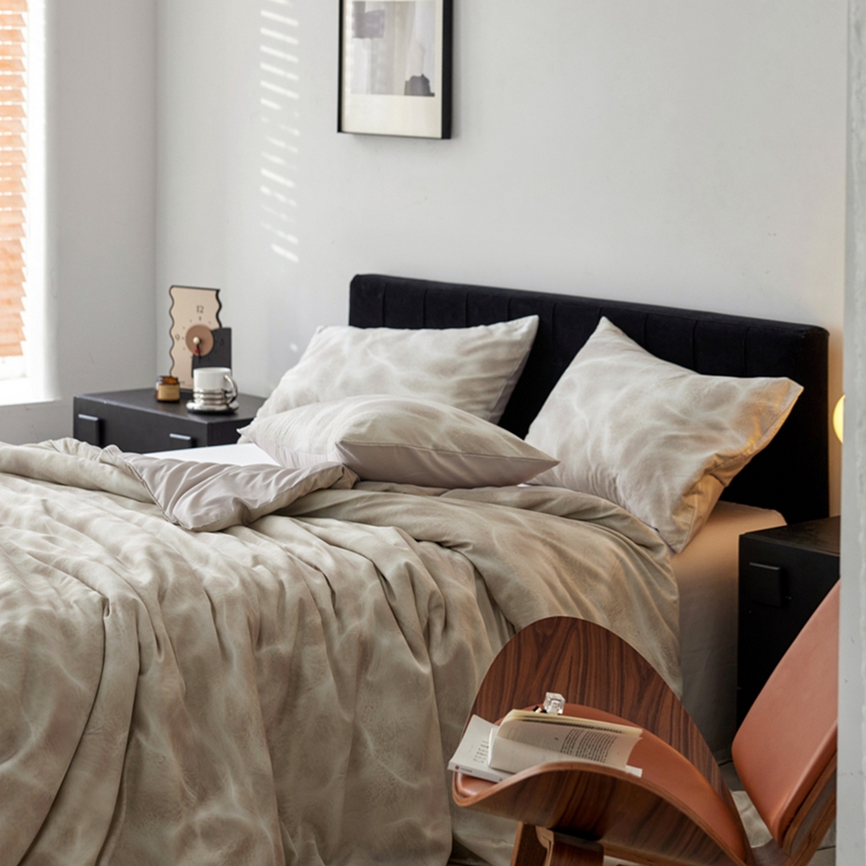 91家纺网 家纺一手货源 找家纺 金奇达家纺 2026新款轻氧水光天丝棉四件套-赫莲伊(标准号全网控价（折后券后）不低于 268元） 浣溪沙-椰奶色