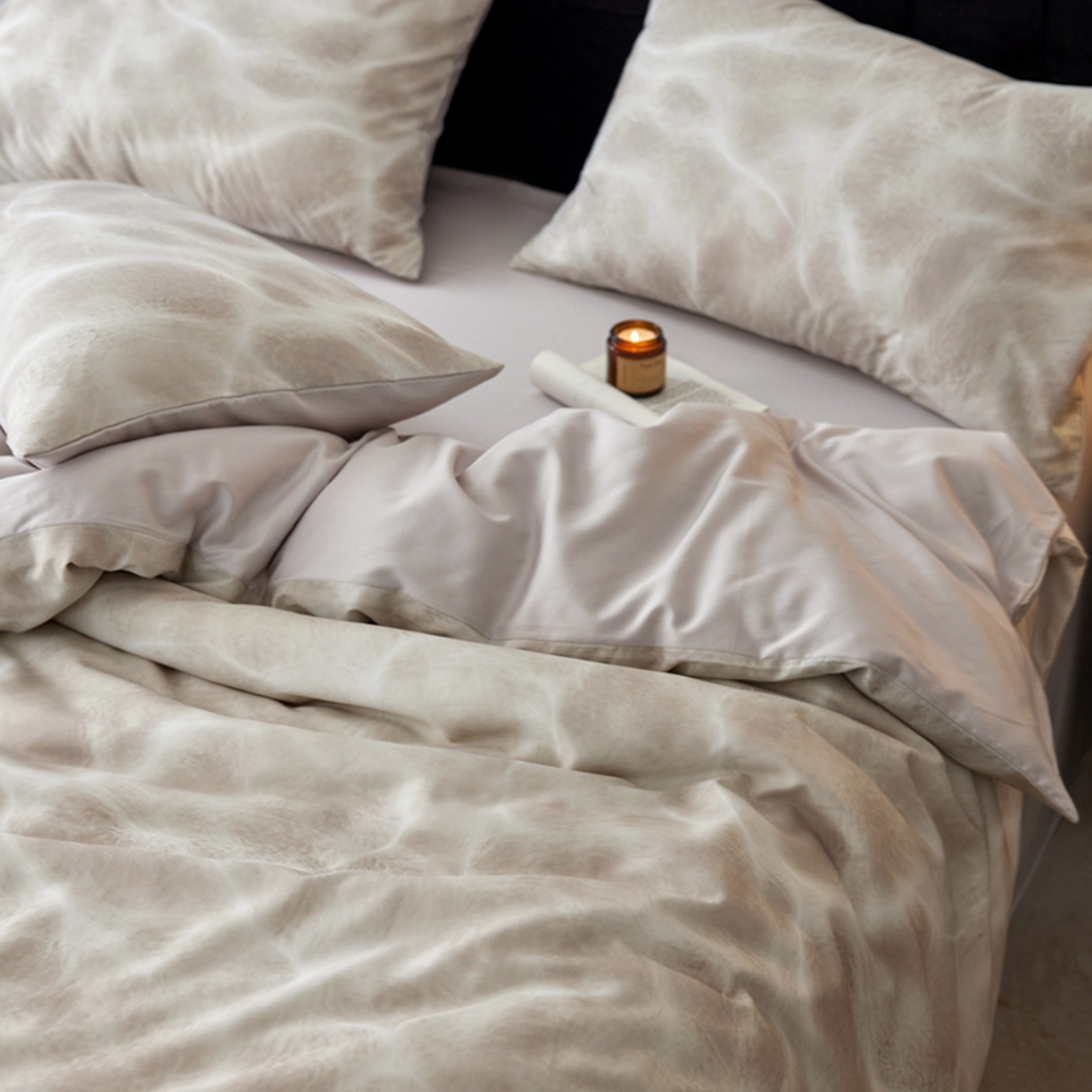 91家纺网 家纺一手货源 找家纺 金奇达家纺 2026新款轻氧水光天丝棉四件套-赫莲伊(标准号全网控价（折后券后）不低于 268元） 浣溪沙-椰奶色