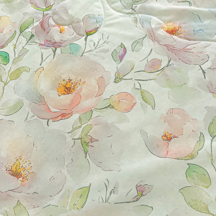 91家纺网 家纺一手货源 找家纺 栩裕纺织 2026新款（常年不断货）夏被凉感丝包边夏凉被跑量款空调被礼品被 春意浓