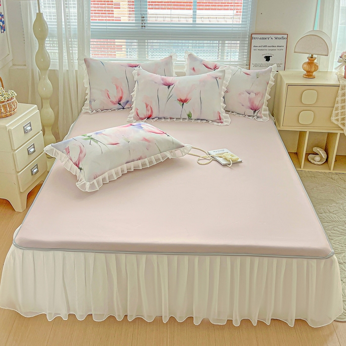 91家纺网 家纺一手货源 找家纺 栩裕纺织 2026新款（常年不断货）夏被凉感丝包边夏凉被跑量款空调被礼品被 梦思-红