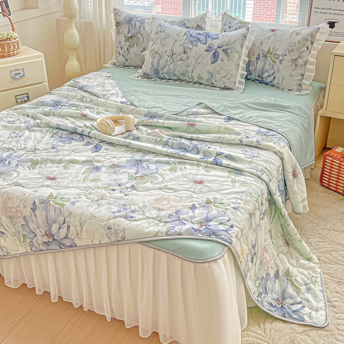 栩裕纺织 2026新款（常年不断货）夏被凉感丝包边夏凉被跑量款空调被礼品被 繁花