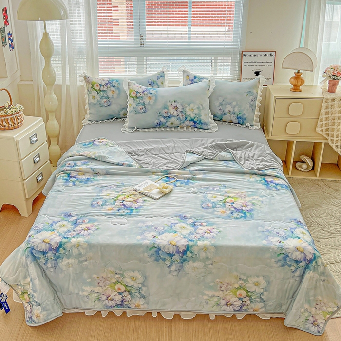 91家纺网 家纺一手货源 找家纺 栩裕纺织 2026新款（常年不断货）夏被凉感丝包边夏凉被跑量款空调被礼品被 华尔兹