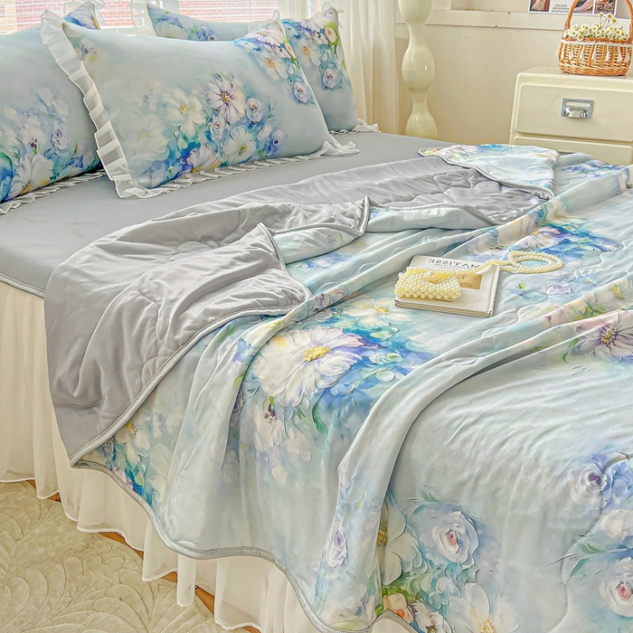 91家纺网 家纺一手货源 找家纺 栩裕纺织 2026新款（常年不断货）夏被凉感丝包边夏凉被跑量款空调被礼品被 华尔兹