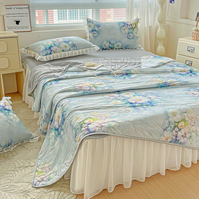 91家纺网 家纺一手货源 找家纺 栩裕纺织 2026新款（常年不断货）夏被凉感丝包边夏凉被跑量款空调被礼品被 华尔兹