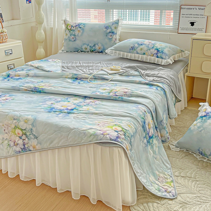 91家纺网 家纺一手货源 找家纺 栩裕纺织 2026新款（常年不断货）夏被凉感丝包边夏凉被跑量款空调被礼品被 华尔兹