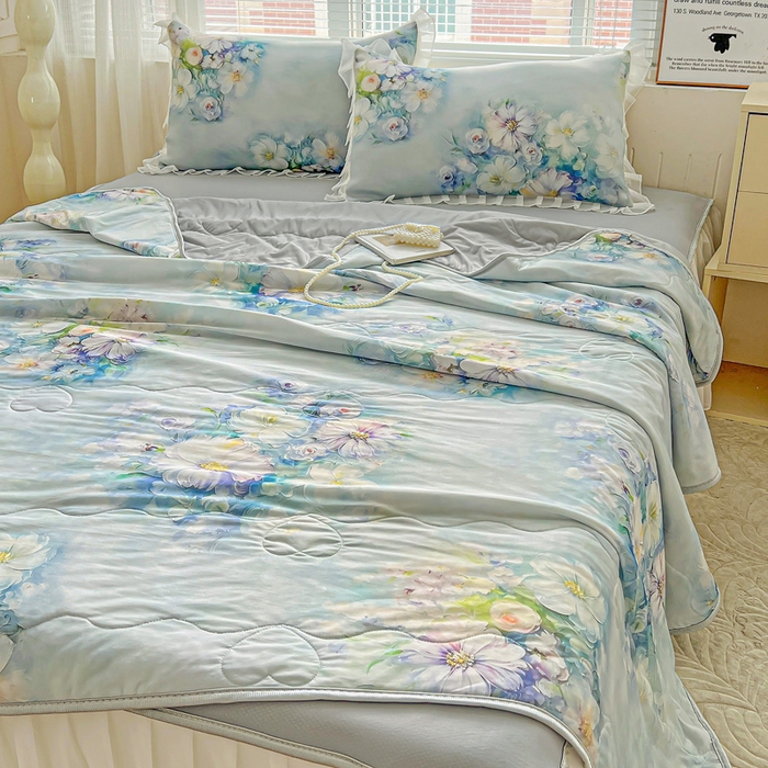 91家纺网 家纺一手货源 找家纺 栩裕纺织 2026新款（常年不断货）夏被凉感丝包边夏凉被跑量款空调被礼品被 华尔兹