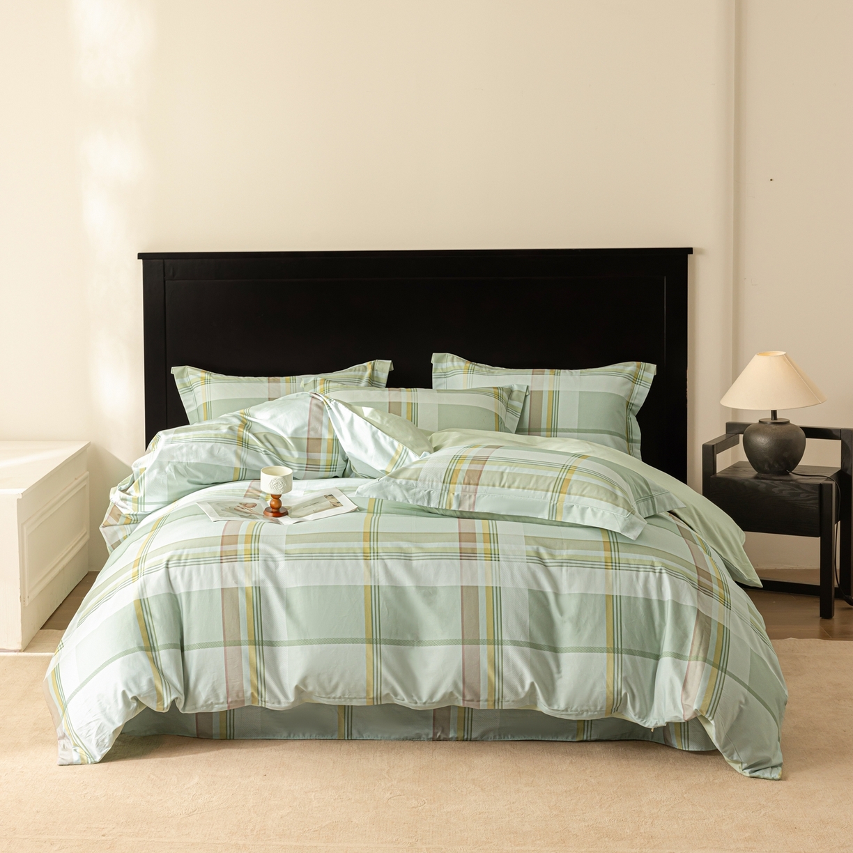 91家纺网 家纺一手货源 找家纺 （总）莱豫家纺 2026新款50s阿克苏长绒棉数码印花四件套