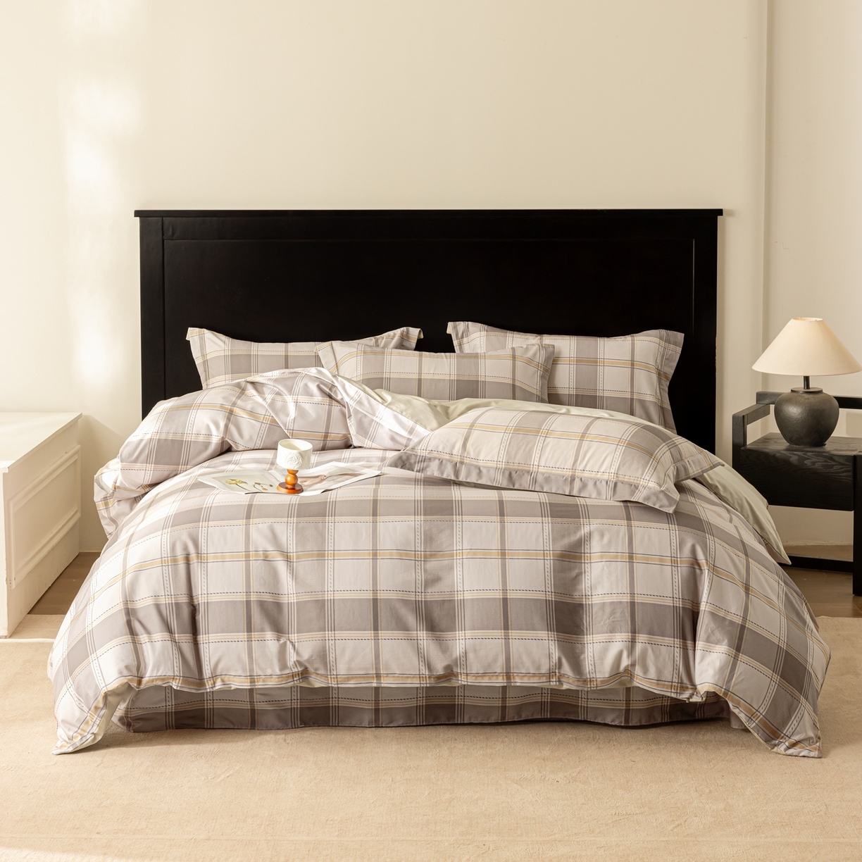 91家纺网 家纺一手货源 找家纺 （总）莱豫家纺 2026新款50s阿克苏长绒棉数码印花四件套