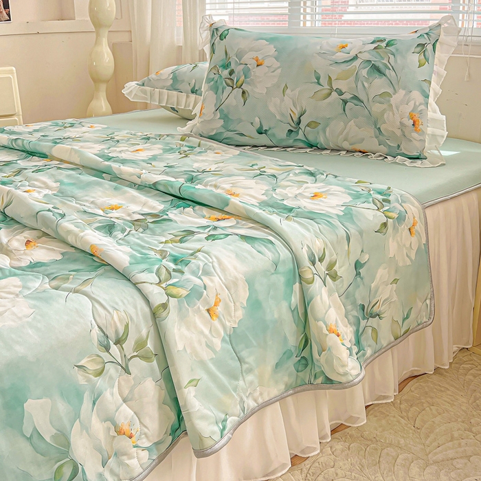 91家纺网 家纺一手货源 找家纺 栩裕纺织 2026新款（常年不断货）夏被凉感丝包边夏凉被跑量款空调被礼品被 近水楼台