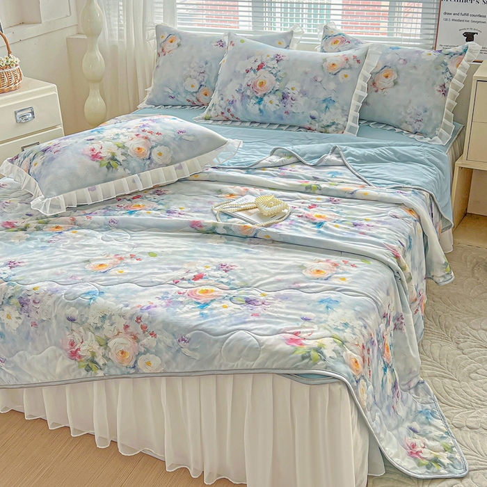 栩裕纺织 2026新款（常年不断货）夏被凉感丝包边夏凉被跑量款空调被礼品被 丽莎庄园