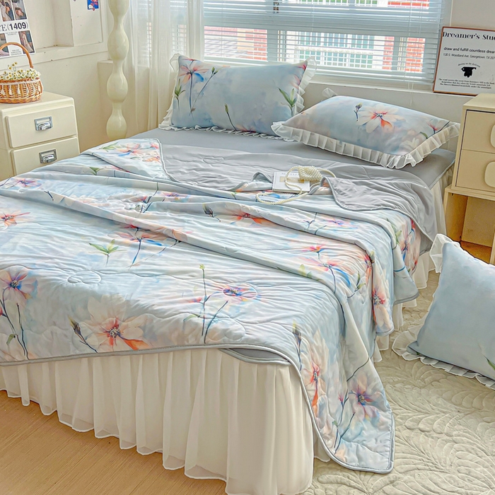 91家纺网 家纺一手货源 找家纺 栩裕纺织 2026新款（常年不断货）夏被凉感丝包边夏凉被跑量款空调被礼品被 蒙丽斯