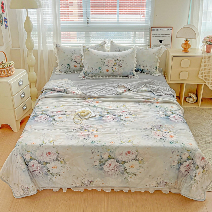 91家纺网 家纺一手货源 找家纺 栩裕纺织 2026新款（常年不断货）夏被凉感丝包边夏凉被跑量款空调被礼品被 探戈