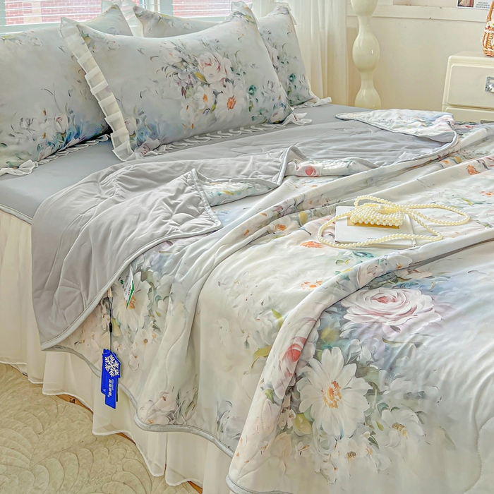 91家纺网 家纺一手货源 找家纺 栩裕纺织 2026新款（常年不断货）夏被凉感丝包边夏凉被跑量款空调被礼品被 探戈